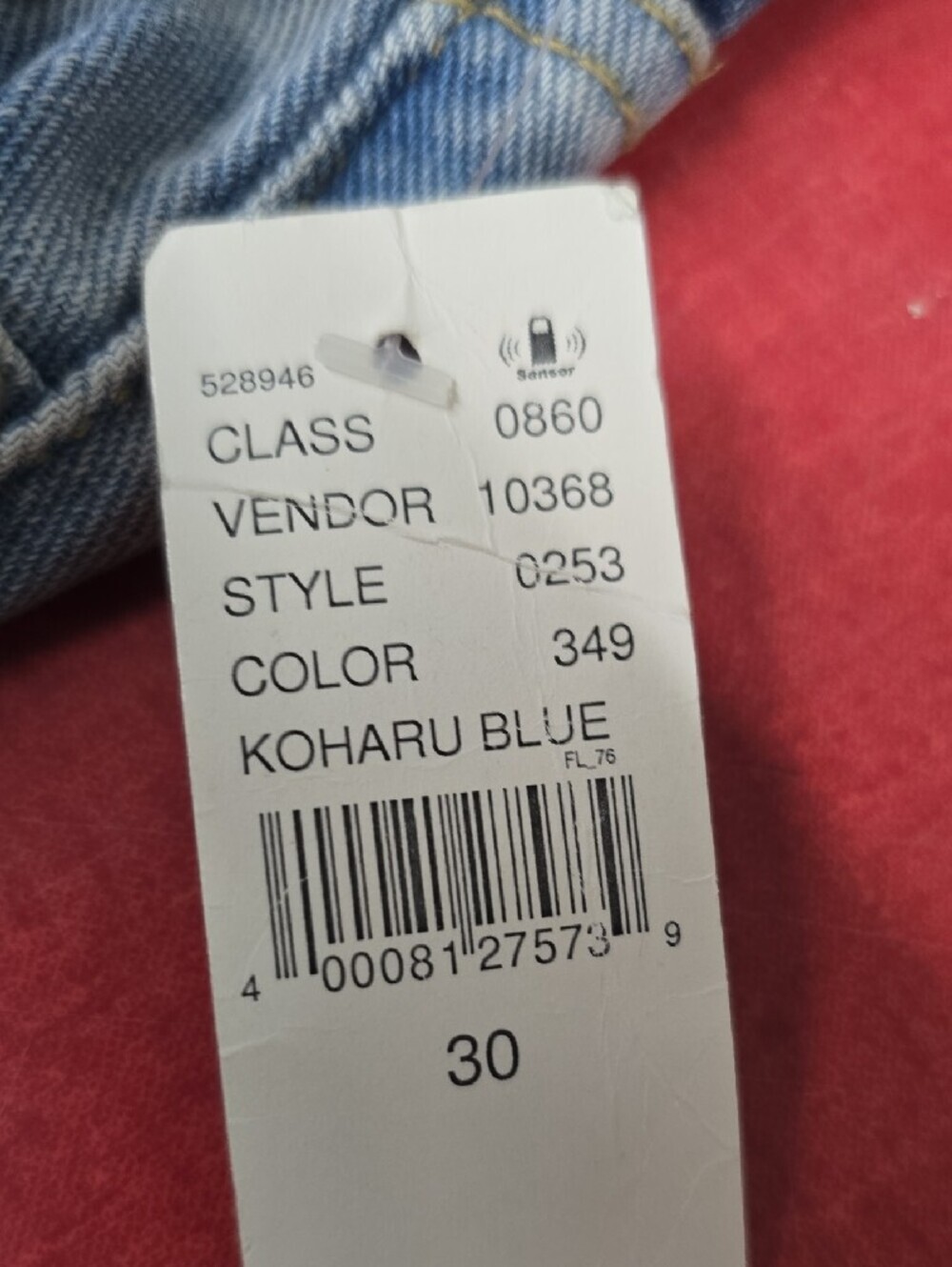 Pacsun Vintage Icon Colorblock Two-Tone Blue High-Rise Jeans  Women Size 30 NWT - Picture 15 of 16